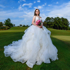 Ivory Organza Gown